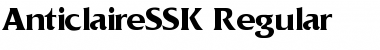 Download AnticlaireSSK Font Download AnticlaireSSK Font