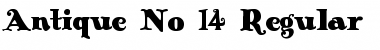 Download Antique No 14 Font Download Antique No 14 Font
