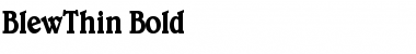 Download BlewThin Font Download BlewThin Font