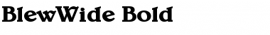 Download BlewWide Font Download BlewWide Font