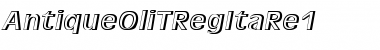 Download AntiqueOliTRegItaRe1 Font Download AntiqueOliTRegItaRe1 Font