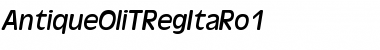 Download AntiqueOliTRegItaRo1 Font Download AntiqueOliTRegItaRo1 Font