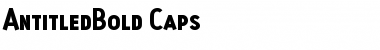 Download AntitledBold Caps Font Download AntitledBold Caps Font