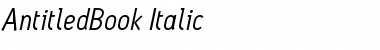 Download AntitledBook Italic Font Download AntitledBook Italic Font