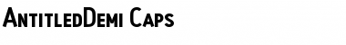 Download AntitledDemi Caps Font Download AntitledDemi Caps Font