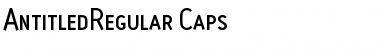 Download AntitledRegular Caps Font Download AntitledRegular Caps Font