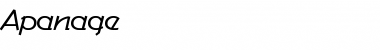 Download Apanage Font Download Apanage Font