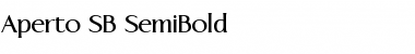 Download Aperto SB Font Download Aperto SB Font
