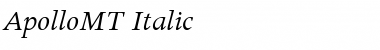 Download ApolloMT Font Download ApolloMT Font