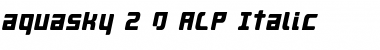 Download aquasky 2.0 ALP Font Download aquasky 2.0 ALP Font