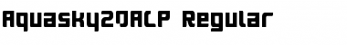 Download Aquasky20ALP Font Download Aquasky20ALP Font