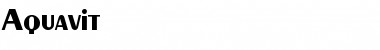 Download Aquavit Font Download Aquavit Font