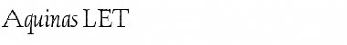 Download Aquinas LET Font Download Aquinas LET Font
