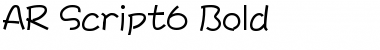 Download AR Script6 Bold Font Download AR Script6 Bold Font