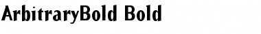 Download ArbitraryBold Font Download ArbitraryBold Font