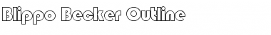 Download Blippo Becker Outline Font Download Blippo Becker Outline Font