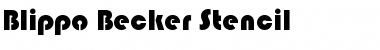 Download Blippo Becker Stencil Font Download Blippo Becker Stencil Font