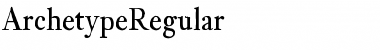 Download ArchetypeRegular Font Download ArchetypeRegular Font
