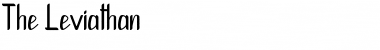 Download The Leviathan Font Download The Leviathan Font