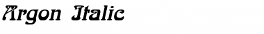 Download Argon Font Download Argon Font