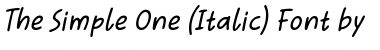 Download The Simple One Font Download The Simple One Font