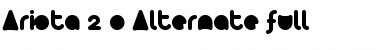 Download Arista 2.0 Alternate full Font Download Arista 2.0 Alternate full Font