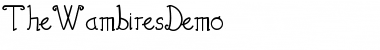 Download The Wambires Demo Font Download The Wambires Demo Font