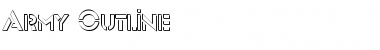 Download Army Outline Font Download Army Outline Font