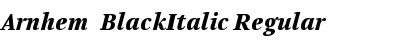 Download Arnhem-BlackItalic Font Download Arnhem-BlackItalic Font