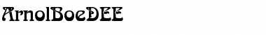 Download ArnolBoeDEE Font Download ArnolBoeDEE Font