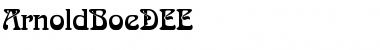 Download ArnoldBoeDEE Font Download ArnoldBoeDEE Font