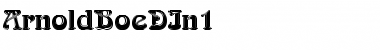 Download ArnoldBoeDIn1 Font Download ArnoldBoeDIn1 Font