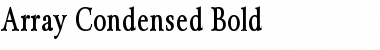 Download Array Condensed Font Download Array Condensed Font