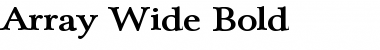 Download Array Wide Font Download Array Wide Font