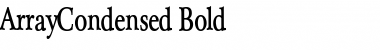 Download ArrayCondensed Font Download ArrayCondensed Font