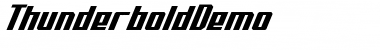 Download Thunderbold Demo Font Download Thunderbold Demo Font