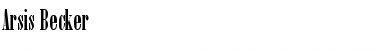 Download Arsis Becker Font Download Arsis Becker Font