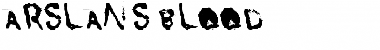 Download Arslan's Blood Font Download Arslan's Blood Font