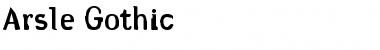 Download Arsle Gothic Font Download Arsle Gothic Font