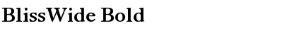 Download BlissWide Font Download BlissWide Font