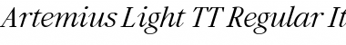 Download Artemius Light TT Font Download Artemius Light TT Font