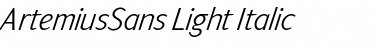 Download ArtemiusSans Light Font Download ArtemiusSans Light Font