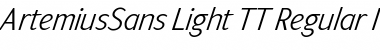 Download ArtemiusSans Light TT Font Download ArtemiusSans Light TT Font