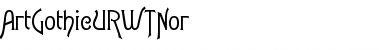 Download ArtGothicURWTNor Font Download ArtGothicURWTNor Font
