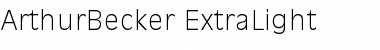 Download ArthurBecker-ExtraLight Font Download ArthurBecker-ExtraLight Font