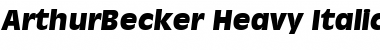 Download ArthurBecker-Heavy Font Download ArthurBecker-Heavy Font