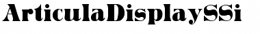 Download ArticulaDisplaySSi Font Download ArticulaDisplaySSi Font