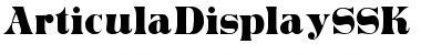 Download ArticulaDisplaySSK Font Download ArticulaDisplaySSK Font