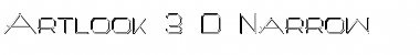 Download Artlook 3-D Narrow Font Download Artlook 3-D Narrow Font