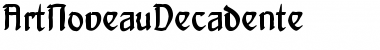 Download ArtNoveauDecadente Font Download ArtNoveauDecadente Font